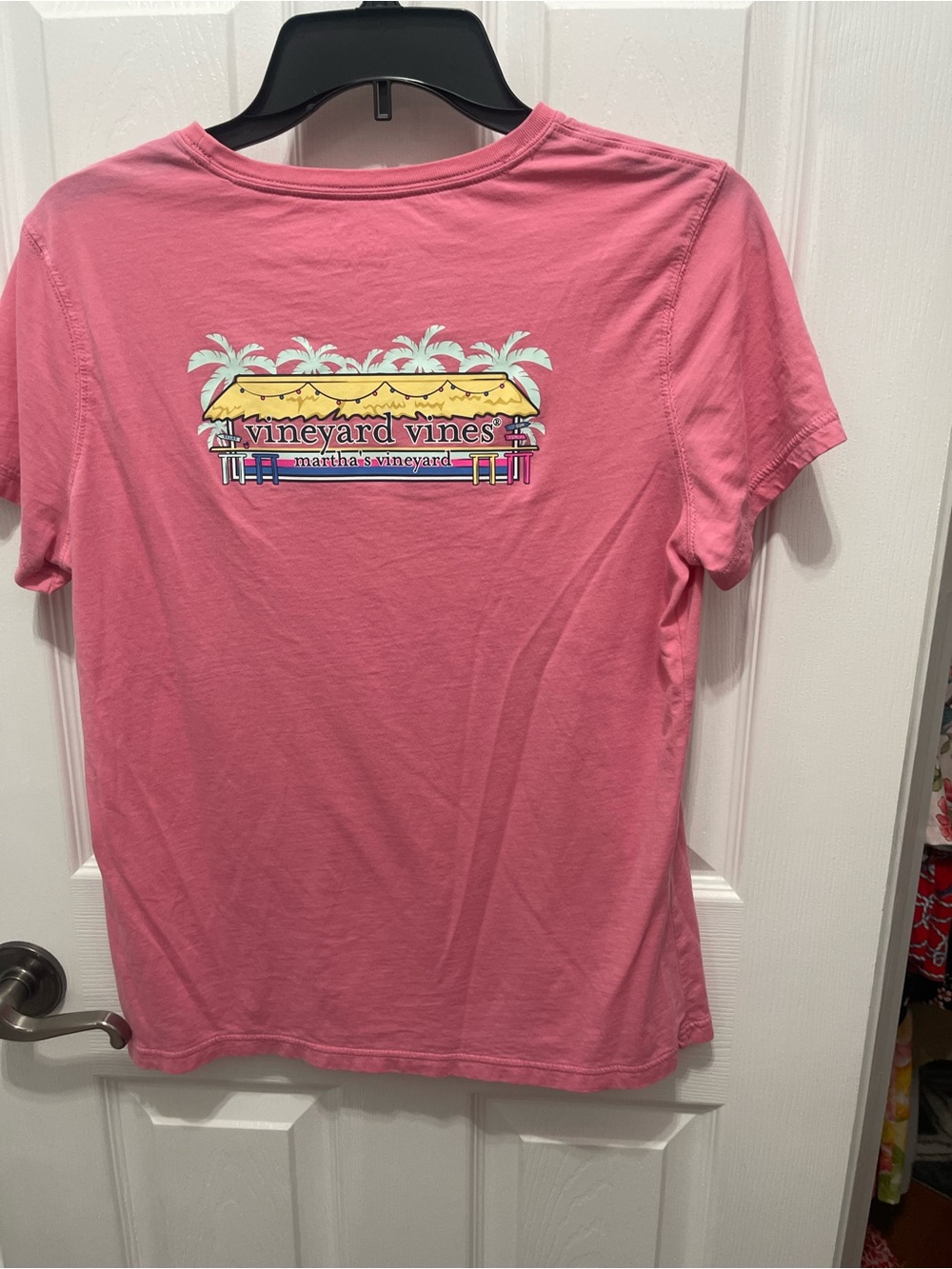 Vineyard Vines Pink Tropical Palapa Tee - Picture 3 of 16